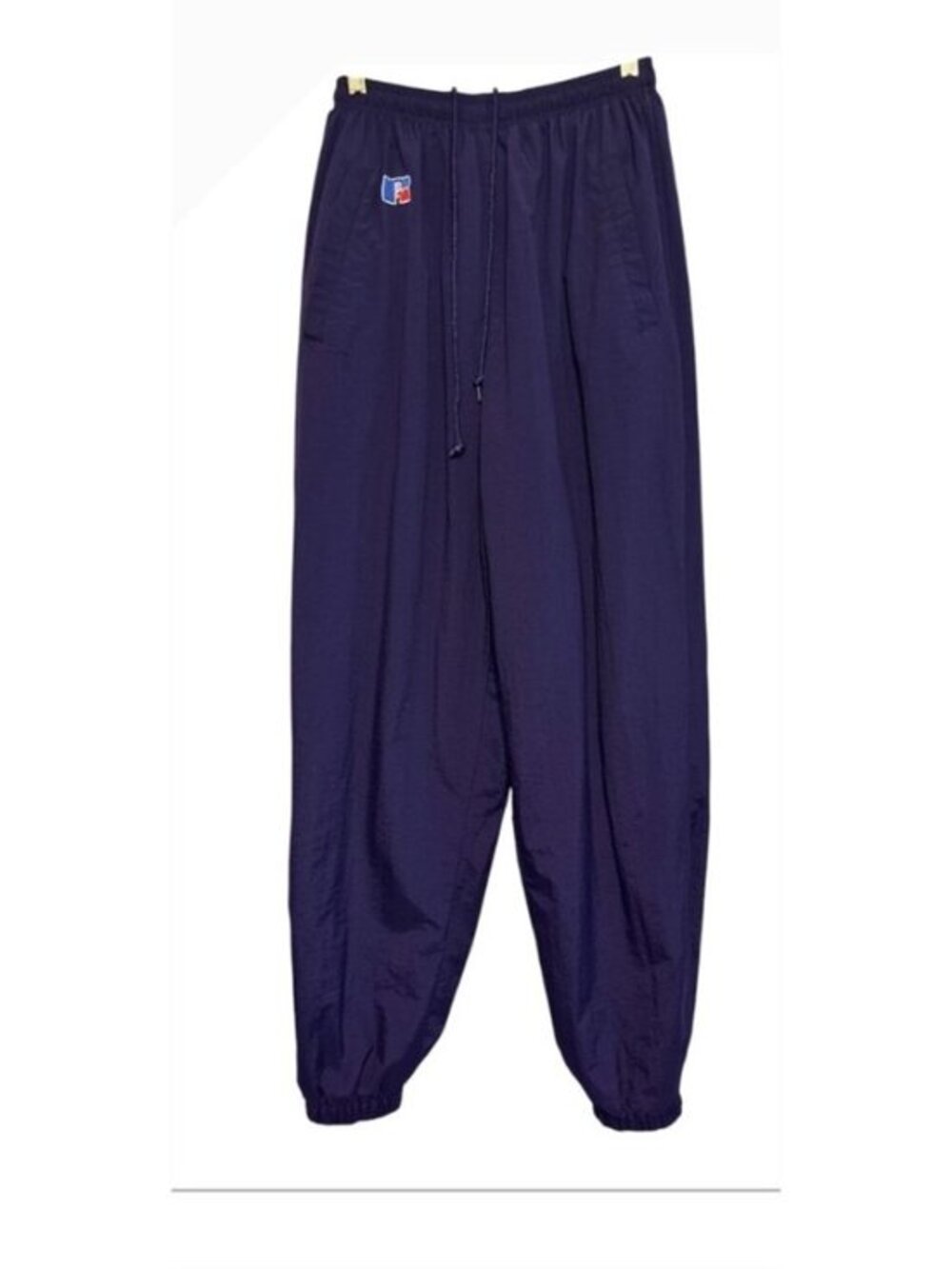Vintage Russell Athletic Purple Water Resistant Jogging Drawstring Lined Pants M